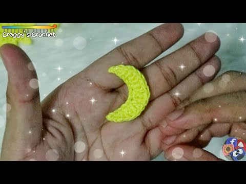 CROCHET "Moon" Applique | Tutorial
