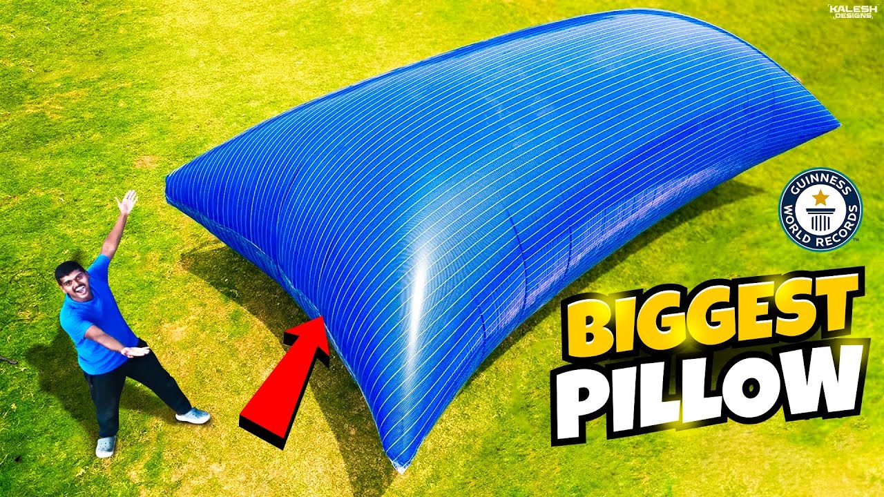 Making World's Biggest Pillow using Rain Cover 🔥🔥 దాని లోపలికి వెళ్ళాము …😱😱 Telugu Experiments