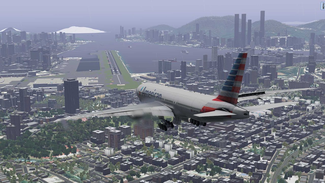 The Most DANGEROUS CITY Approach - Hong Kong Kai Tak Airport