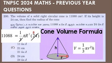 the volume of a solid right circular cone is 11088 cm3 if its height is 24 cm then find the radius