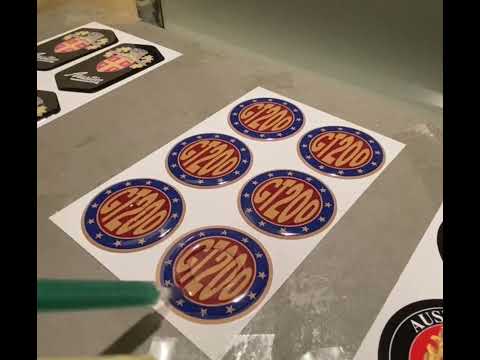 Resin 3d domed Gt200 badge
