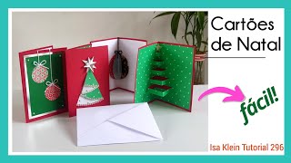 Ideias de CARTÃO DE NATAL com envelope: modelos de cartão de Natal - fácil | DIY | Tutorial 296