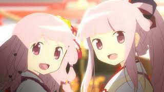 Magia Record - Iroha & Ui (Miko ver.) Transformation HD