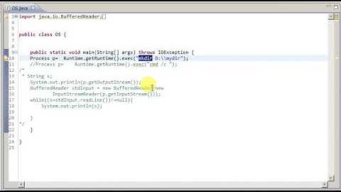 Java   Run operating system commands