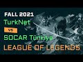 TurkNet vs. SOCAR Turkiye | GGCorp Fall 2021 | League of Legends | Swiss 2. Tur