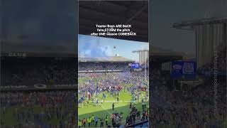 Ipswich Town Fans Storm the Pitch — Premier League Promotion Celebrations at Portman Road
