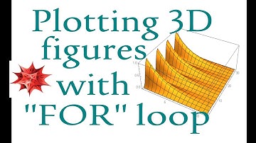 3D plots with FOR loop