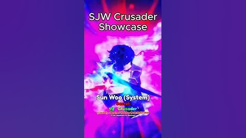 SJW Crusader Showcase | Anime Crusaders #shorts #roblox #animecrusaders #sonjinwoo