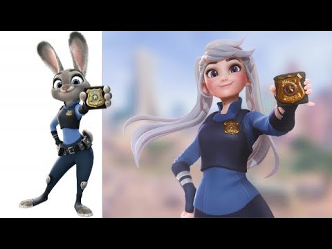 Zootopia Characters - Human Version - YouTube
