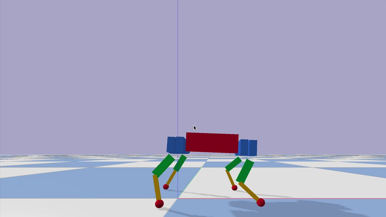 Quadruped robot crawl gate - YouTube