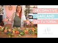 How to make a simple garland with sola wood flowers