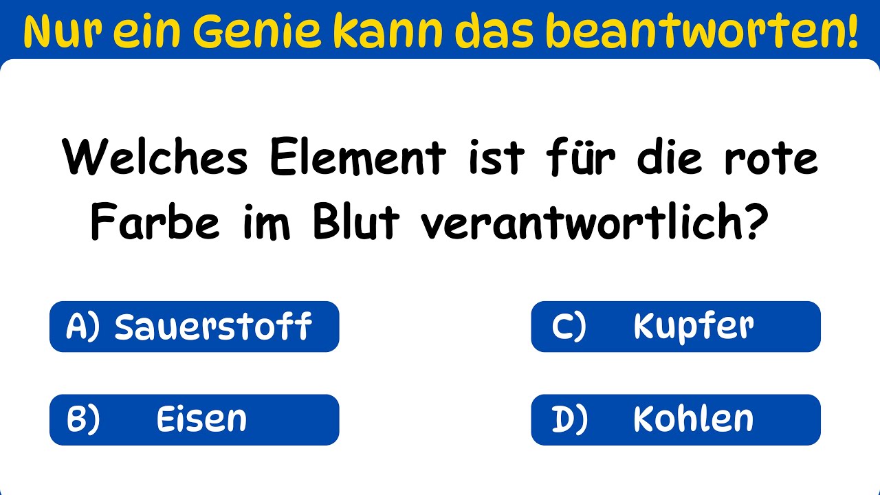 Wie gut ist Ihr Allgemeinwissen? Nehmen Sie an diesem Quiz mit 30 Fragen teil, um es herauszufinden!