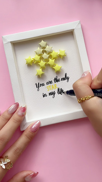 DIY Easy Photo Frame idea ✨ #shorts #halyncalligraphy #diy