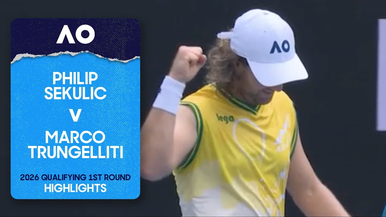Philip Sekulic v Marco Trungelliti Highlights | Australian Open 2026 Qualifying First Round