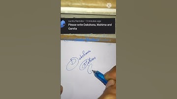 Calligraphy Of Letter D,M,G | Stylish Name Of Dakshana,Mahima,Garvita