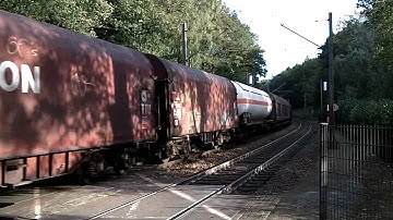 (HD) E189 Railion DB Schenker Rail with Mixed Freight Train at Venlo,the NL 3-10-2010