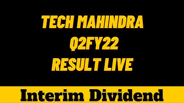 Tech Mahindra Q2 Results FY22 | Tech Mahindra Share News Today | Interim Dividend