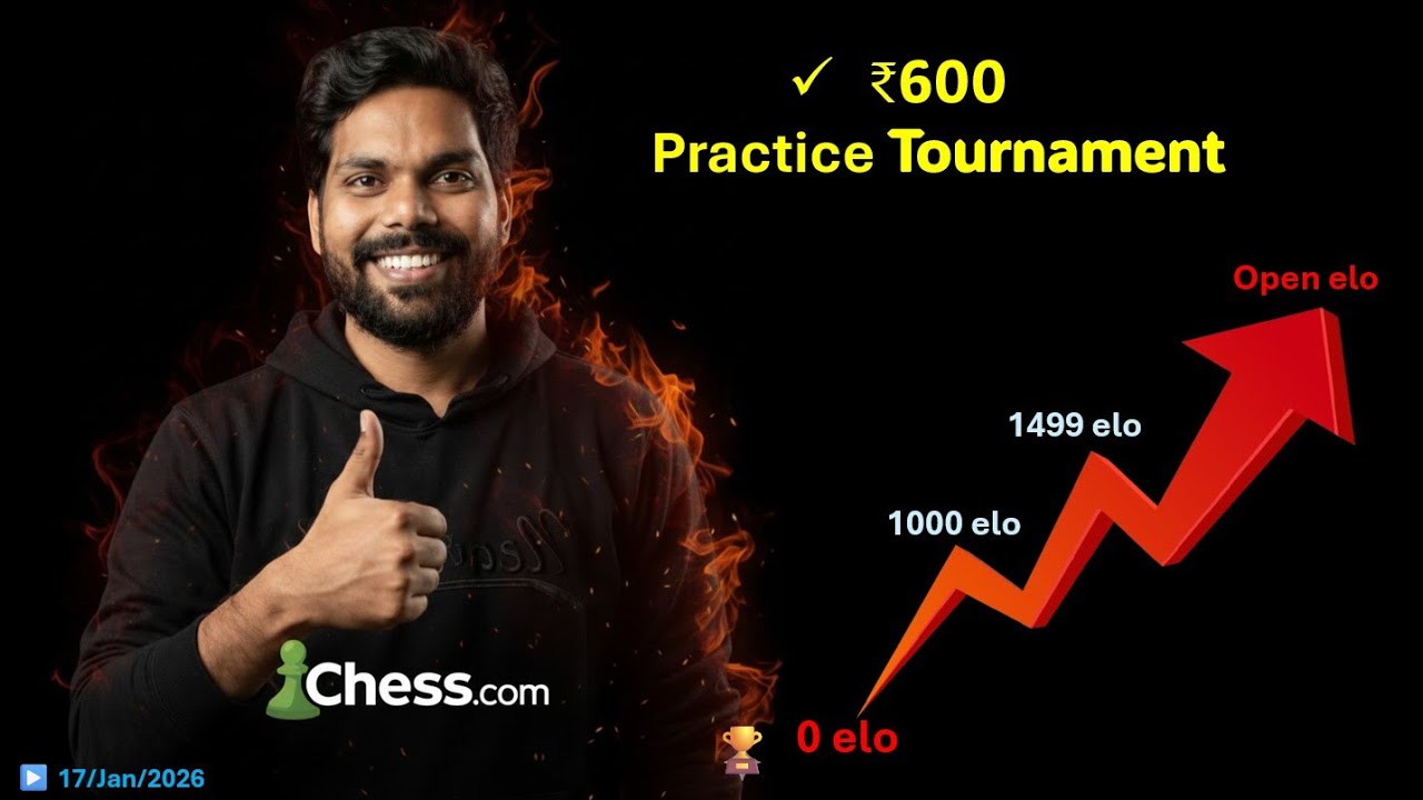 600₹ ⚡ | Practice Tournament♟️Chess.com 