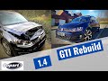 Rebuilding a Salvaged Copart VW Golf to a GTI Replica in 5 mins