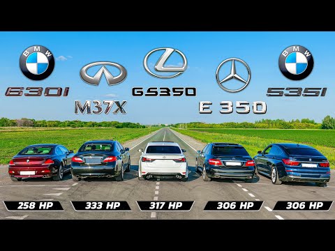 Infiniti M37x vs Lexus GS350 vs BMW 535i vs Mercedes E350 vs BMW 630i