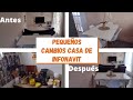 ⭕📢 Pequeños cambios a mi casa de Infonavit 🏠 + Acomode las cosas que compre en prichos🍶