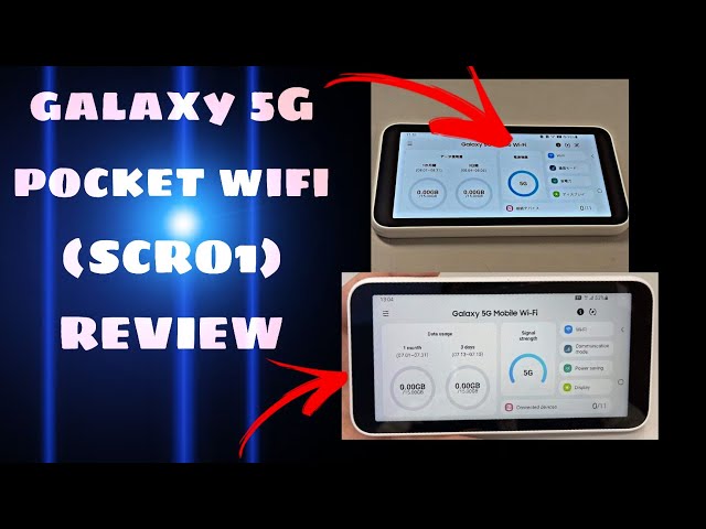 galaxy 5g pocket wifi(SCR01)review.