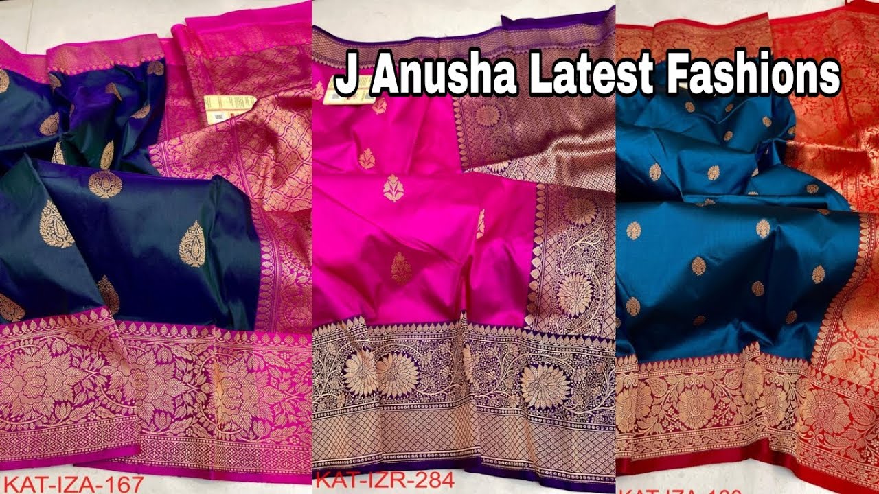 22-02-26 | New Stock Banarasi Pure Katan Silk Sarees  @JAnushaLatestFashions 👉9493093905.