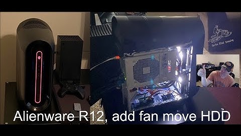 Alienware R12 you can Add a fan, and move your HDD, to the bottom, not an install video