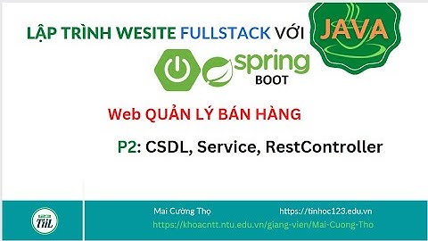 Java Spring boot -QUẢN LÝ BÁN HÀNG -p2.Cơ sở dữ liệu