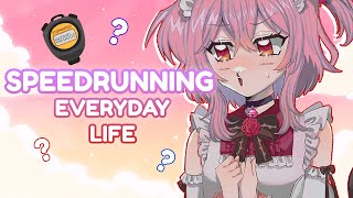 SPEEDRUNNING IRL ANY% WR w/ HANDCAM【NIJISANJI EN | ROSEMI LOVELOCK】