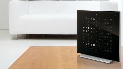 Qlocktwo Touch Clock Puts Your Time in Words