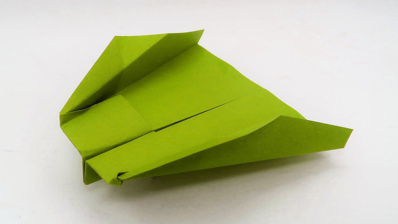 How to make an origami boomerang airplane fast way Paper plane that veryone looking for YouTube