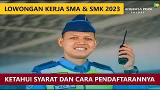 Lowongan Kerja Lulusan SMA dan SMK PT Angkasa Pura Solusi... Lihat Syarat dan Cara Daftar