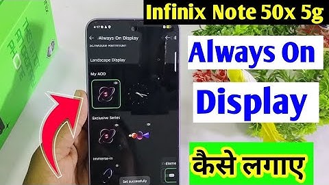 How to enable Always On Display  setting in Infinix Note 50x 5g me/ always on display kaise lagaye