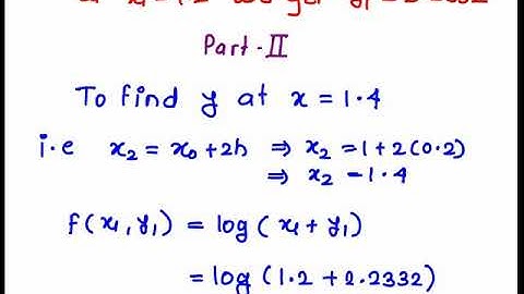 Eulers Modidified method (part 1)