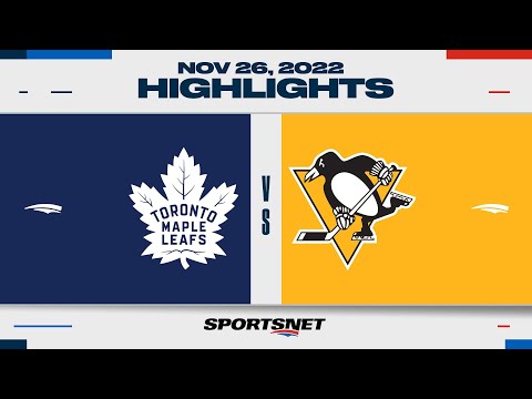 NHL Highlights | Maple Leafs vs. Penguins - November 26, 2022