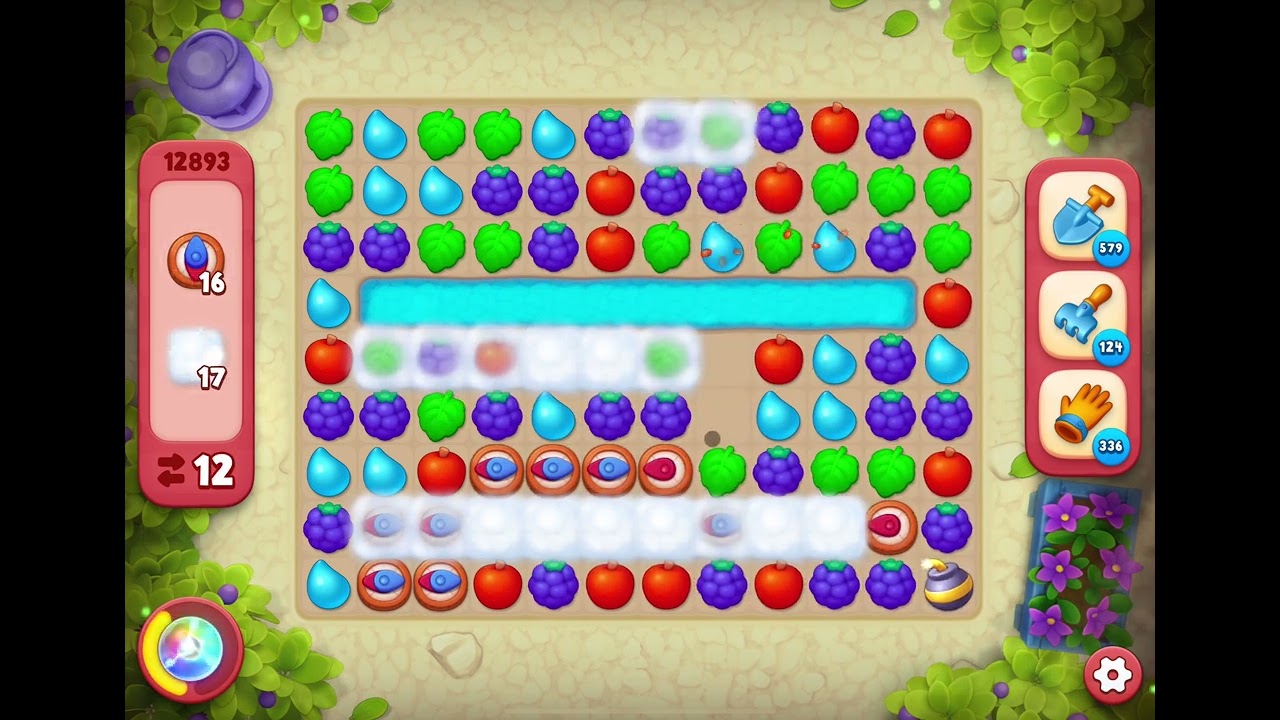 GardenScapes Level 12893 no boosters - YouTube