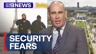 Massive security operation underway in Paris for the Olympic Games | 9 News Australia