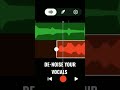 clear background noise from your Vocals #howto #bandlab