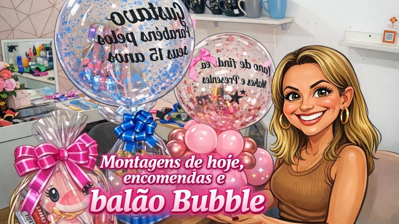  Montando Balão Bubble 2  versões e encomendas ✨