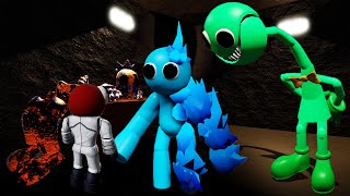 Gametoons cyan (rainbow friends) jumpscare on Make a GIF