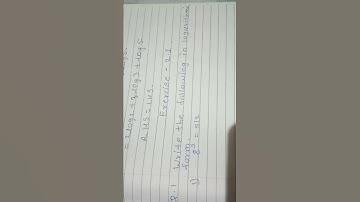 11 standard logarithm chapter exercise 2.1 write the logarithmic from