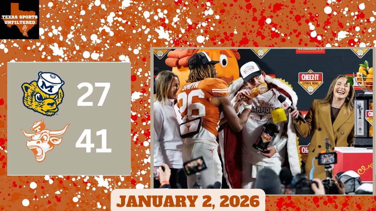 Texas Football Wins Citrus Bowl, Looks to Portal | LIVE | 1/2/26 | NFL | Texas MBB | ATX Sports Talk