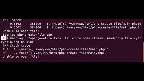 Fix php script as systemd service - php warning: fopen: failed to openstream: Read-only file system