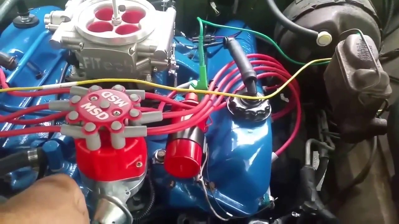 FiTech GoStreet fuel injection on 1971 Ford F250, stock 360cid MSD