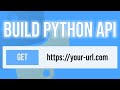How to create  deploy an api in python with interactive documentation