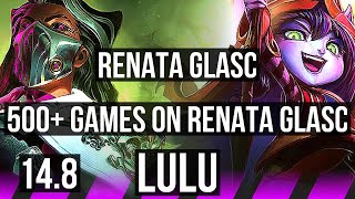 RENATA GLASC & Ezreal vs LULU & Twitch (SUP) | 1/1/10, 500+ games | BR Master | 14.8