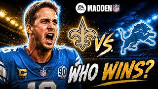 SAINTS vs LIONS | WEEK 1 | MADDEN SIMULATION PREDICTION