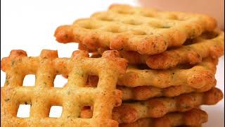 SINOBAKE fully automatic small grid thin and crispy biscuit production line