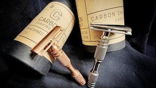 CARBON SHAVING COPPER ++ VS TITANIUM ++ | TWO INCREDIBLE, HIGH END, BEAUTIFUL RAZORS screenshot 3